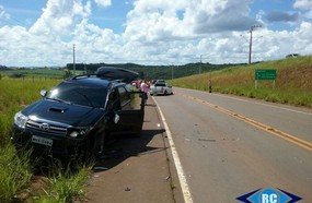 Gestante sofre ferimentos em acidente na SC-467
