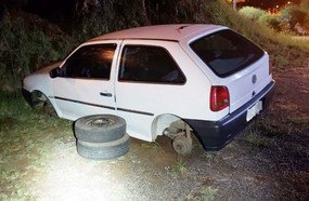 Foragido é preso furtando pneus de carros em Luzerna