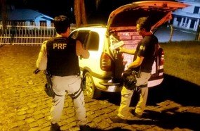 PRF apreende cigarros contrabandeados na BR-282
