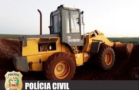 Máquina furtada da Prefeitura de Campos Novos é localizada no PR