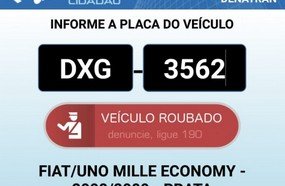 Veículo é furtado durante a madrugada em Joaçaba