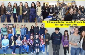 Premiação do concurso de redação do Projeto de Educação Fiscal