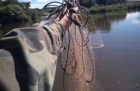 PM Ambiental flagra pesca e caça ilegal em acampamento
