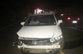 Motorista abandona carona ferido após colisão na SC-390
