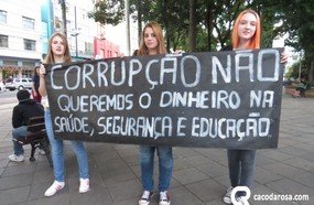 Joaçaba entra na onda dos protestos