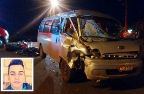 Motociclista morre após colidir com van em Concórdia