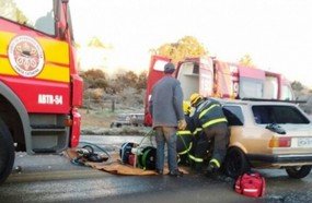 Veículo de Joaçaba se envolve em acidente na BR-282