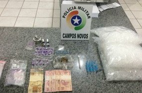 Polícia Militar apreende drogas e prende traficante em Tangará