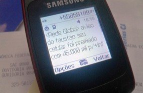 Homem perde cerca de R$ 2 mil no golpe do torpedo premiado