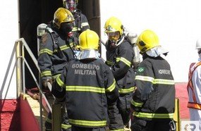 Bombeiros realizam simulação de incêndio na BRF de Herval