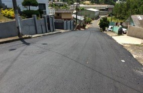 Pavimentação da Rua Pedro Kunz está quase concluída