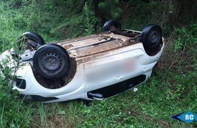 Motorista capota veículo no interior de Capinzal