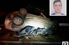 Jovem morre após colisão entre carro e ônibus na BR-282