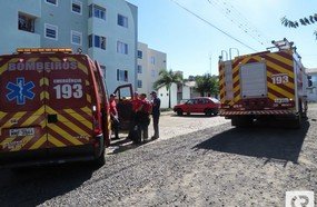 Compressor pega fogo e assusta moradores do Cidade Alta