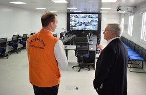 Novo secretário regional visita Centro Regional da Defesa Civil