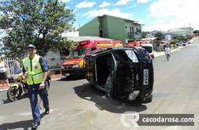 Dois acidentes são registrados em Campos Novos