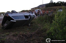 Duas pessoas ficam feridas em acidente na BR 470 em Campos Novos