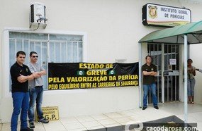 IGP de Caçador paralisa atividades por uma hora como forma de protesto 
