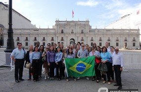Estudantes e professores da Unoesc conhecem o Chile e suas relações comerciais com o Brasil