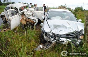 Seis pessoas ficam feridas em acidente na SC 135