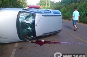 Motorista de Campos Novos passa mal e capota em Treze Tílias