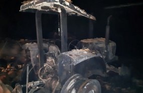 Incêndio destrói galpão de maquinários em Vargem Bonita