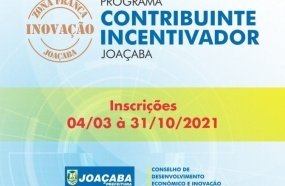 Programa Contribuinte Incentivador está com inscrições abertas em Joaçaba