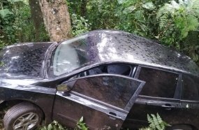 Condutor perde controle da direção e sai da pista na BR-282