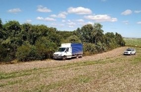 Caminhão furtado é localizado no interior de Campos Novos