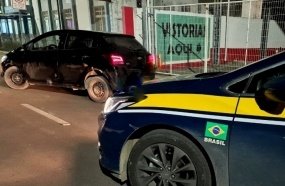PRF recupera em Água Doce veículo roubado no Rio Grande do Sul