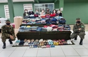 Tiro de Guerra arrecada donativos em campanha 