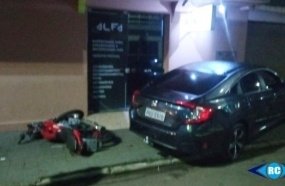 Motorista é preso por embriaguez após acidente no centro de Ouro