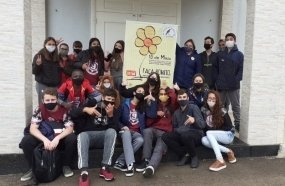 Ação de alunos para conscientização sobre Abuso e Exploração Sexual