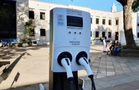 Joaçaba tem ponto de abastecimento para carros elétricos 
