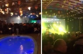 Festa junina tem show e pessoas sem máscara em Campos Novos