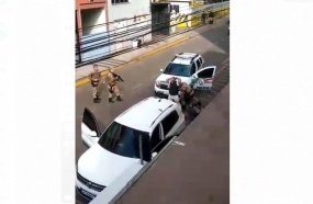 Dupla é presa após disparo de arma de fogo em estacionamento 