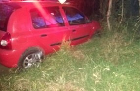 Motorista é detido por embriaguez após saída pista na SC-453
