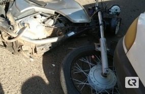 Colisão deixa motoboy ferido em Herval d´Oeste 
