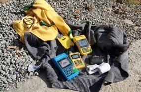 PM localiza mochila com máquinas de cartões de crédito em Capinzal 