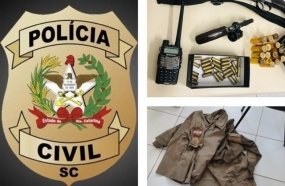 Jovem é preso com armas e farda furtada de policial militar
