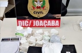 DIC intercepta remessa de drogas que seria distribuída em Joaçaba