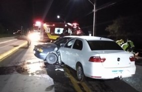 Briga entre sogro e genro termina em acidente na BR-282