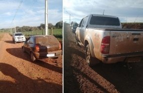 Suspeitos por furto de cabos de energia abandonam carro após acidente