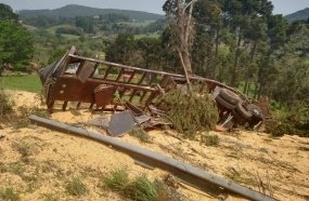 Motorista perde a vida após tombar carreta na SC-150