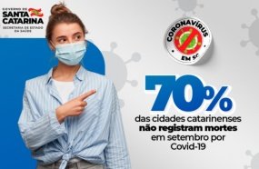 70% das cidades não registram mortes por Covid em setembro