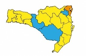 Matriz de Risco aponta apenas uma região em estado grave
