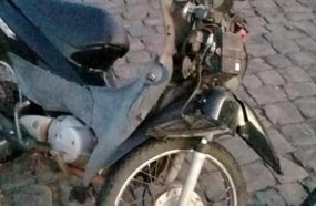 Colisão entre moto e carro deixa jovem ferida em Irani