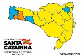 Santa Catarina apresenta apenas uma região em estado grave 