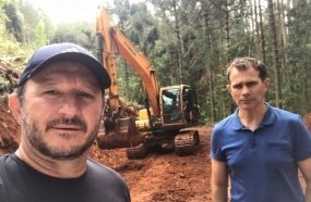Prefeito e vice de Herval acompanham melhorias no interior 