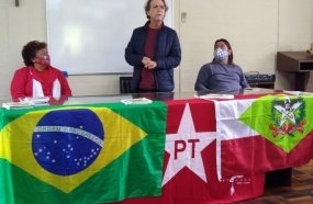 Pré-candidato do PT ao governo do Estado visita Joaçaba 